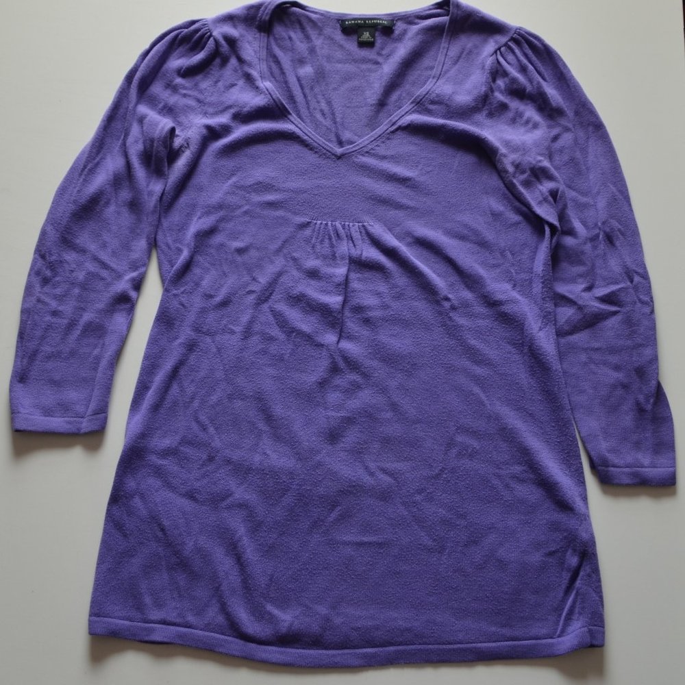 Purple Banana Republic Long Sleeved Shirt Sz XS